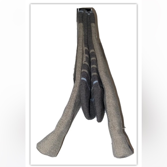 UA Under Armour Hitch Rugged Boot Crew Socks 1 Pair Men 4-8 Wmn 6-9 Brown w Logo - Picture 6 of 12